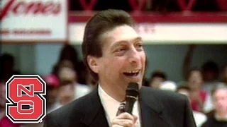 Jim Valvano Speaks To 1983 NC State Team, Wolfpack Fans At 10 Year Reunion