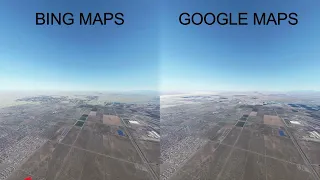 MSFS 2020 Google Maps vs Bing Maps | Side-by-Side Comparison