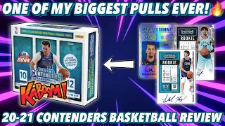 ONE OF MY BIGGEST PULLS EVER!🔥🤯 | 2020-21 Panini Contenders Basketball Hobby Box Break/Review