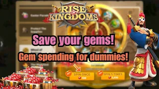 MANAGING YOUR GEMS THE MOST IMPORTANT SKILL FOR ALL PLAYERS! Rise of kingdoms gem management guide