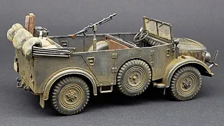 FINAL REVEAL - TAMIYA - HORCH 4x4 TYPE 1A - 1:35 SCALE MODEL KIT - SCALE BENCH