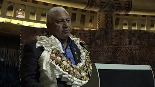 Fijian Prime Minister officiates at the opening of the newly built PIF Fale