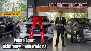 Giảm 100% thuế trước bạ cho Pajero Sport trong tháng 5 | Giá lăn bánh ngang giá xe mới