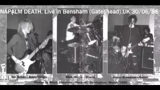 Napalm Death (UK) Live in Bensham, Gateshead UK June 30th 1986 (remastered)