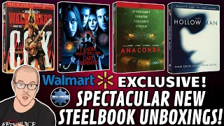 Spectacular NEW Walmart EXCLUSIVE Steelbook Unboxings! | Milcreek | Hollow Man, ANACONDA, And MORE!