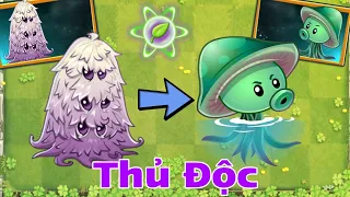 Guard shroom kết hợp Sea shroom và Puffshroom đấu zom la mã - PVZ2 MK