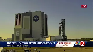 Rollout of Artemis 1 moon rocket happening Thursday