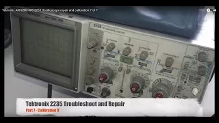 Tektronix AN/USM-488 2235 Oscilloscope repair and calibration 7 of 7