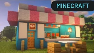 Minecraft - How to build an ice cream shop in Minecraft 🍦🏪# Minecraft #viral#video