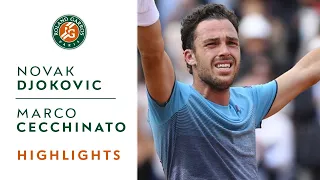 Novak Djokovic vs Marco Cecchinato - Quarterfinals Highlights I Roland-Garros 2018