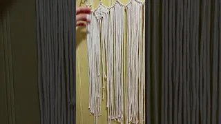 TIMELAPSE CUSTOM Macrame Pelmet Curtain, Lambrequin, Macrame Wall Hanging, Boho Curtain