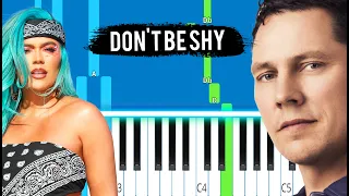 Tiësto & Karol G - Don't Be Shy - Piano Tutorial