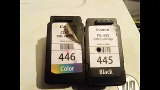 How to refill Ink Cartridges / PG-445 - CL-446  and all canon ink printers