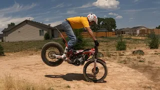 A true beginner at trials - Beta EVO 300 - More Stoppie Practice and a long way to go!