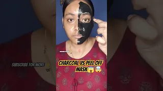 Charcoal vs Everyuth golden peel of mask 😱🤯😳 Target 500k #shorts #viralhack