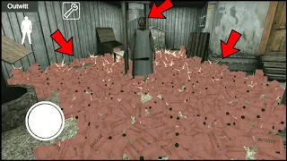 100000 Gasoline Cans Exploded *GAME FROZE* | Granny