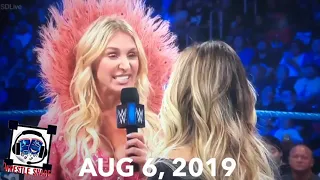 Trish stratus SLAPS charlotte flair SmackDown live reaction 8/6/19