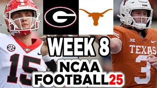 Georgia at Texas - Week 8 Simulation (2024 Rosters for NCAA 14)