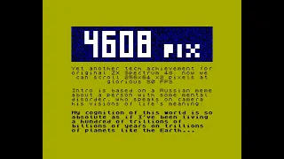 4608pix (.tzx) —  RMDA (4k intro for ZX Spectrum 48 + AY)