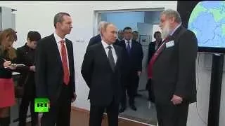 Владимир Путин запустил второй гидроагрегат Саяно Шушенской ГЭС и посетил Лаб Корпус ДВФУ
