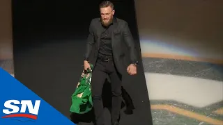 Conor McGregor Drops St. Patrick's Day Puck For Bruins Vs. Blue Jackets