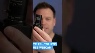 USB Webcam with 5-50mm Telephoto Lens? #streaming #remotework