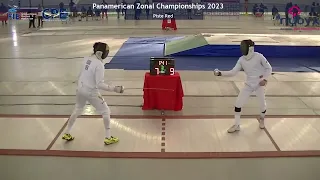 Panam Championships 2023 SME - L4 - Gabriel Lugo VEN v Nicholas Zhang CAN