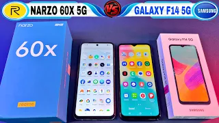 Realme Narzo 60X 5G 🆚 Samsung Galaxy F14 5G ⚡ Unboxing & Comparison ⚡ Camera ⚡ Price ⚡Full Details