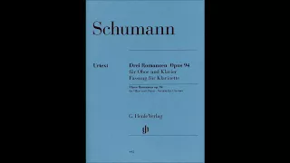 Schumann - Three Romances op. 94 - for Clarinet and Piano - 1