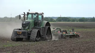 FENDT 939 mit Ketten-Fahrwerk & AMAZONE nius 5003-2TX Super Grubber / SOUND / 4K