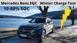 Mercedes Benz EQC Winter Charge Test - 10-80% SOC