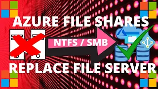 Azure Files with SMB, NTFS permissions & Private Endpoint | Replace and Decommission File Server