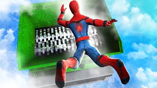 GTA 5 Spiderman Jumps into Huge SHREDDER! (Euphoria Physics)