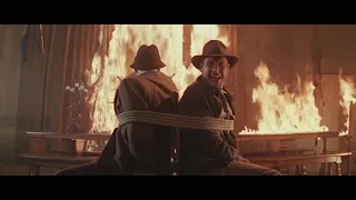 Indiana Jones y la última cruzada | Escena incendio completa | En Español.