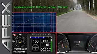 PEUGEOT 308 GTi (263 HP) - 0-100 KM/H (2019)