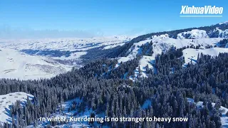 Breathtaking winter scenery in Xinjiang