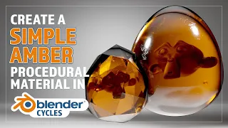 CREATE A SIMPLE PROCEDURAL AMBER MATERIAL IN BLENDER