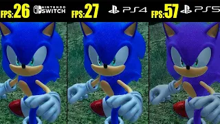 Sonic Frontiers Nintendo Switch vs. PS4 vs PS5 Comparison | Graphics, FPS Test, Loading Time