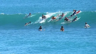 WHO'S PRIORITY ?? TUBE ON SURFING BINGIN BEACH