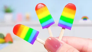 Coolest Rainbow Jelly Making 🌈 Miniature Fruit Jelly Recipe Ideas 💗 Petite Wonderland 💗