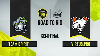 CS:GO - Team Spirit vs. Virtus.pro [Mirage] Map 2 - ESL One: Road to Rio - Semi-final - CIS