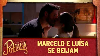 Marcelo e Luísa se beijam | As Aventuras de Poliana