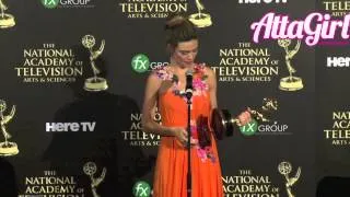 Amelia Heinle Winner "Best Supporting Actress" Day Time Emmy's Press Room