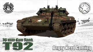 War Thunder: 76mm Gun Tank T92, American, Tier-4, Light Tank