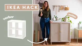 IKEA HACK KALLAX Tür einbauen / KALLAX Regal streichen