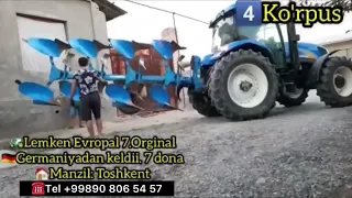 Pul topar texnikalar & New holland t6070 va Lemken europal 7 sotiladi traktor narxlari