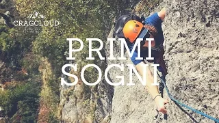 Rock Climbing Arco: Primi Sogni multi-pitch sport climbing route near Arco in Italy