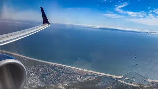 FLYING BACK FROM MEXICO OVER ORANGE COUNTY AND LONG BEACH!! DELTA 737-900 LANDING AT LAX!! - W/ ATC