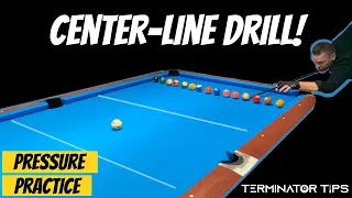 Pool Drill | How To Become A Better Pressure Player! "The Center-Line" (MUST WATCH!)