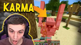 MINECRAFT INSTANT KARMA COMPILATION (FUNNIEST FAILS)